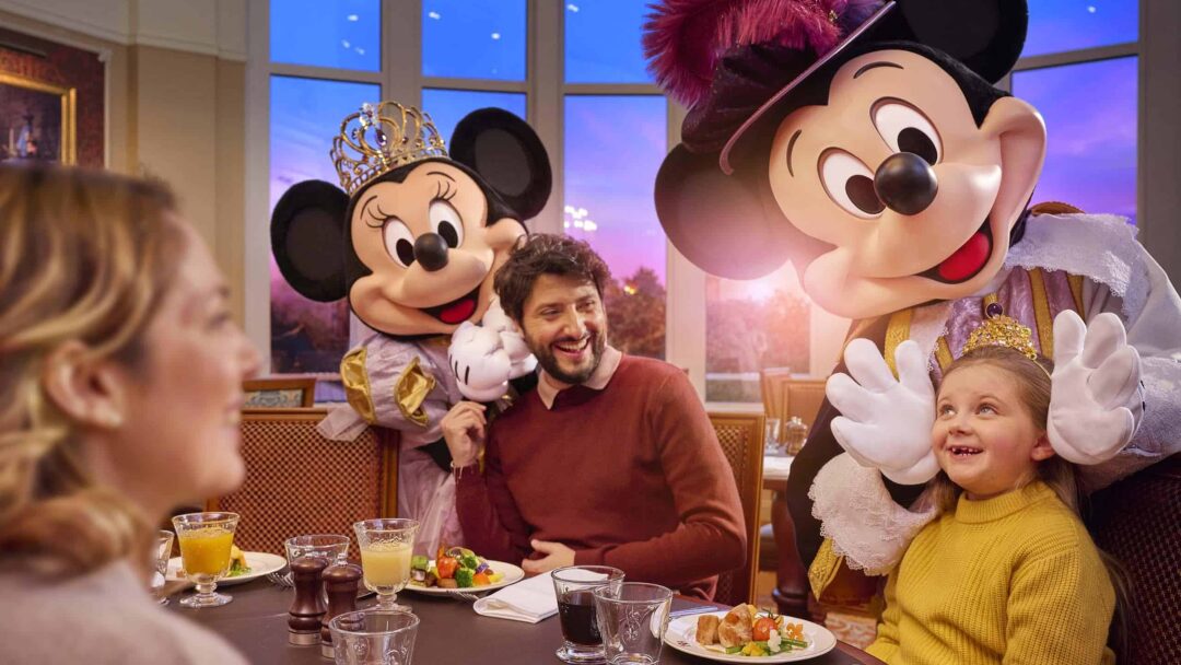 Dining with Disney characters at Disneyland Paris
